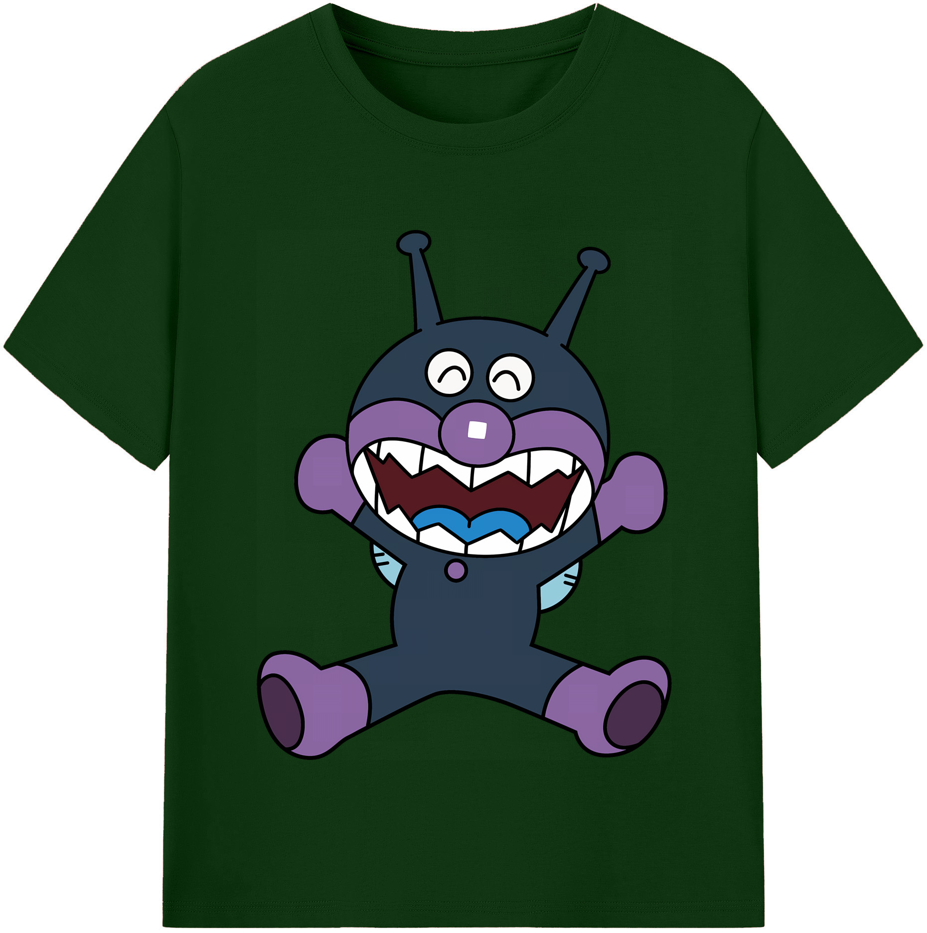（画像用） アンパンマン Anpanman 綿100％半袖Tシャツ（フロントプリント）